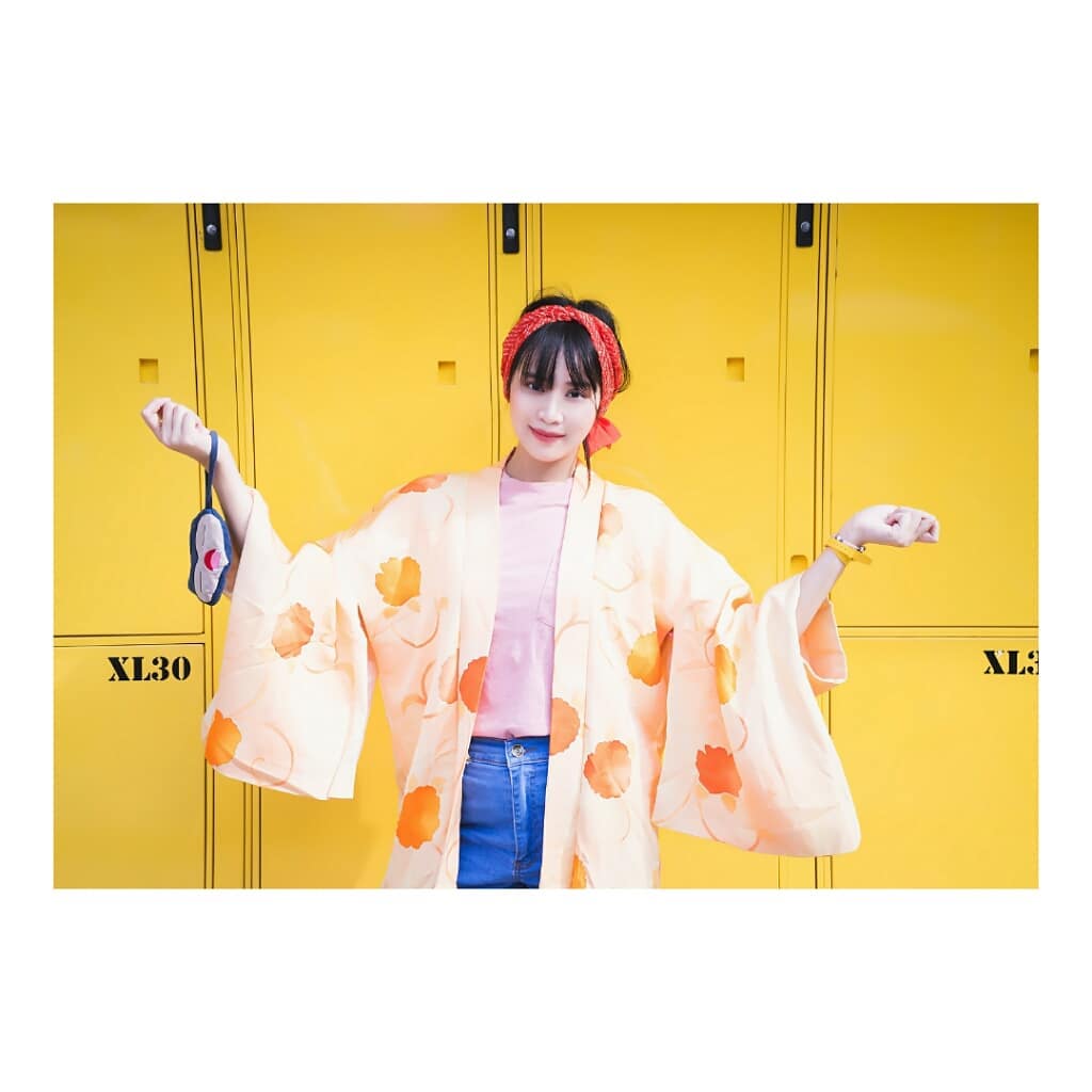 Customer wearing Sumo Vintage